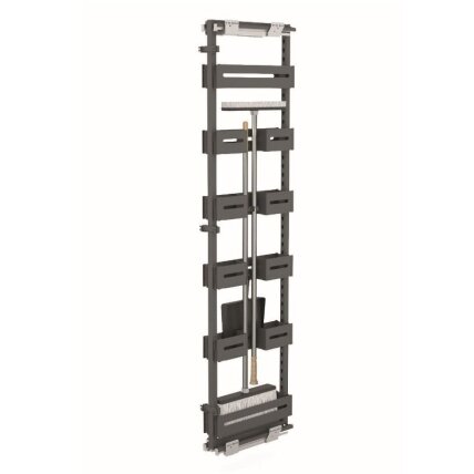 Pull-out system - broom holder QUADRA for narrow cabinet 1 Pull-out system - broom holder QUADRA for narrow cabinet 1