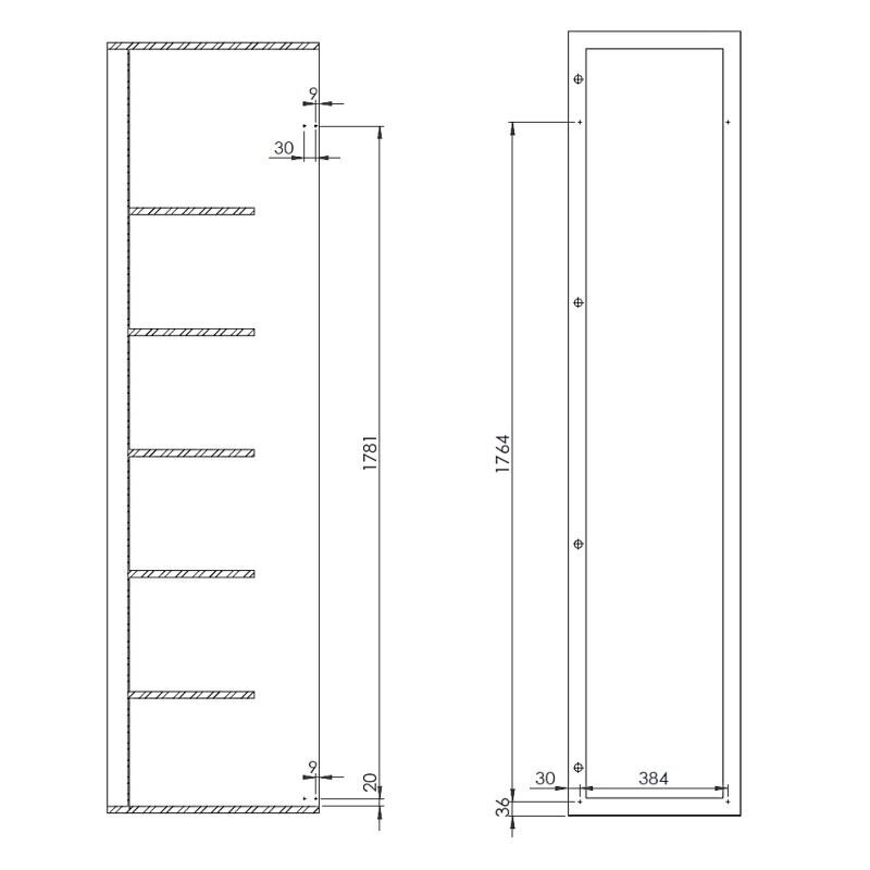 Pull-out system QUADRA for narrow cabinet 2 Pull-out system QUADRA for narrow cabinet 2
