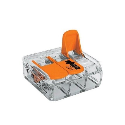 Złącza uniwersalne do wszystkich typów przewodów WAGO 3x0,14-4 mm 450V 32A Złącza uniwersalne do wszystkich typów przewodów WAGO 3x0,14-4 mm 450V 32A