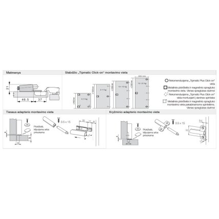 Pehme sulgemisega adapter hinge NEXIS jaoks 1
