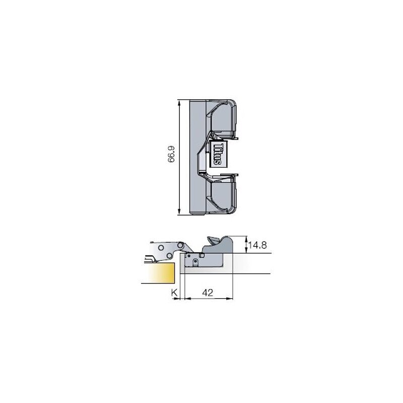 Адаптер „Soft-close“ для петель "TITUS B-TYPE“ 2 Адаптер „Soft-close“ для петель "TITUS B-TYPE“ 2