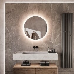 Frameless LED mirror 7010, with integrated demister