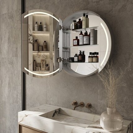 Heated mirror cabinet 100 1