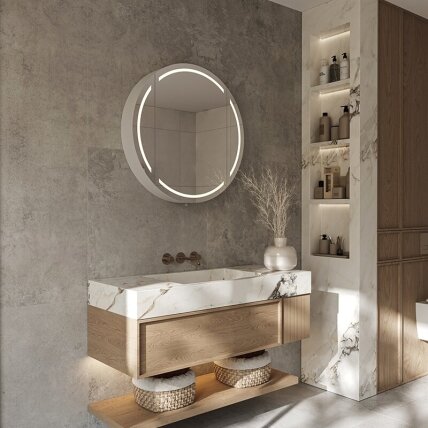 Heated mirror cabinet 100 2