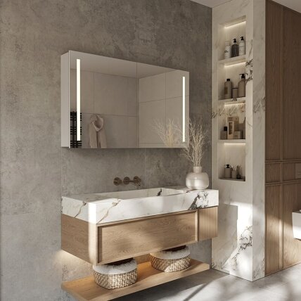 Heated mirror cabinet 1000A 2 Heated mirror cabinet 1000A 2