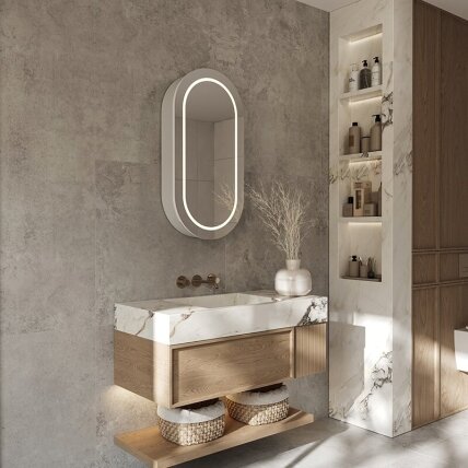 Heated mirror cabinet 200 3