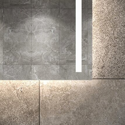 Frameless LED mirror 6010, with integrated demister 1 Frameless LED mirror 6010, with integrated demister 1
