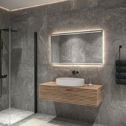 Frameless LED mirror 6020, with integrated demister 2