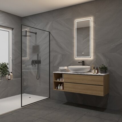 Frameless LED mirror 6040, with integrated demister 3 Frameless LED mirror 6040, with integrated demister 3