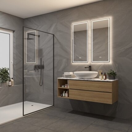 Frameless LED mirror 6040, with integrated demister 4 Frameless LED mirror 6040, with integrated demister 4