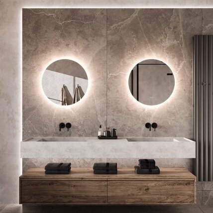 Frameless LED mirror 7010, with integrated demister 3 Frameless LED mirror 7010, with integrated demister 3
