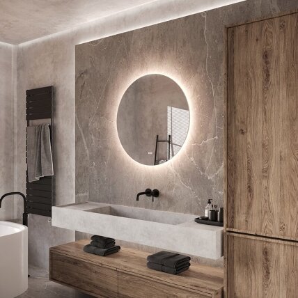 Frameless LED mirror 7020, with integrated demister