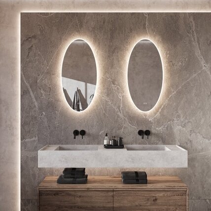 Frameless LED mirror 8010, with integrated demister 4