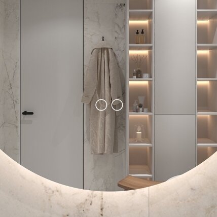 Frameless LED mirror 8030, with integrated demister 3