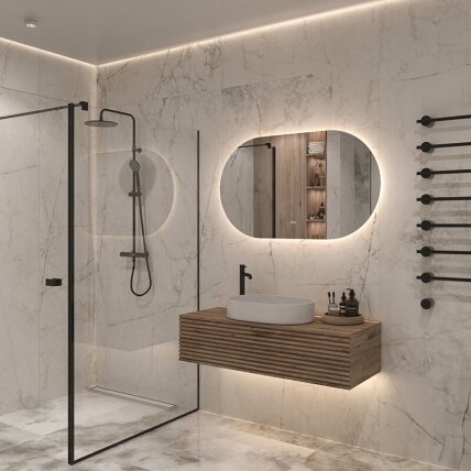Frameless LED mirror 8030, with integrated demister 6 Frameless LED mirror 8030, with integrated demister 6