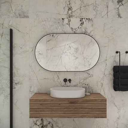 LED mirror 8060 Phantom, with integrated demister LED mirror 8060 Phantom, with integrated demister
