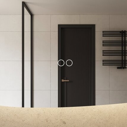 Frameless LED mirror 9070, with integrated demister 1 Frameless LED mirror 9070, with integrated demister 1