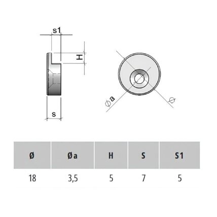 Mirror holder PR.STLR.18.TR 1 Mirror holder PR.STLR.18.TR 1