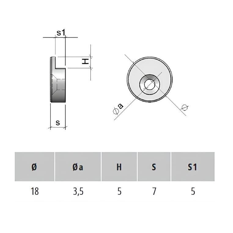 Mirror holder PR.STLR.18.TR 1 Mirror holder PR.STLR.18.TR 1