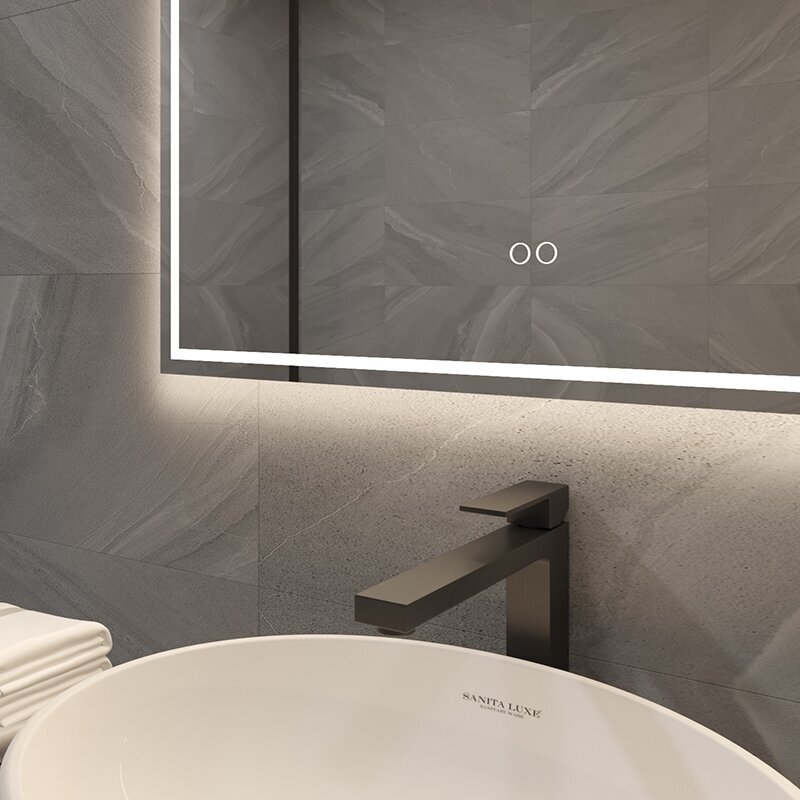 Frameless LED mirror 6040, with integrated demister 1