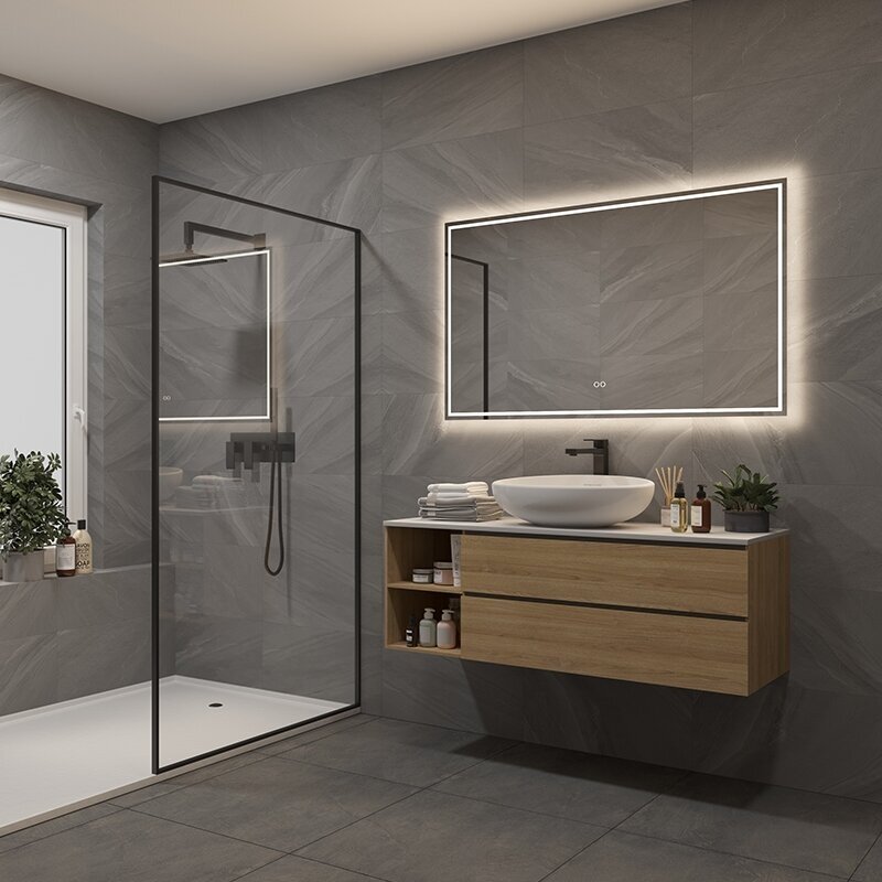 Frameless LED mirror 6040, with integrated demister 2