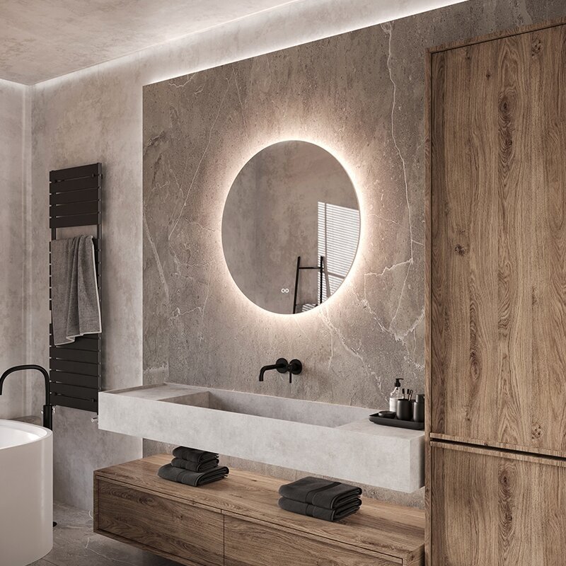 Frameless LED mirror 7020, with integrated demister