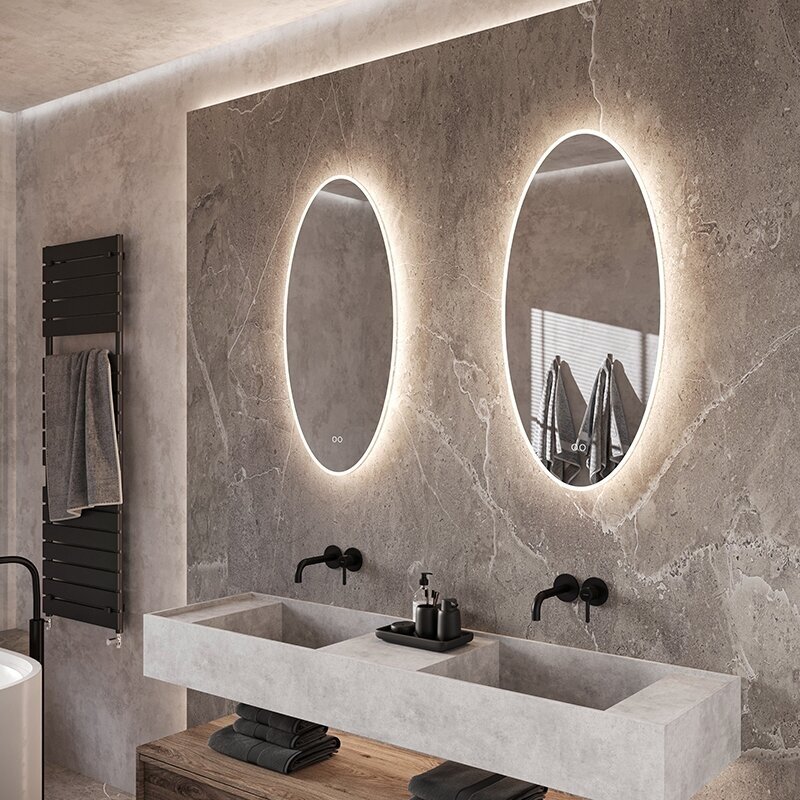 Frameless LED mirror 8010, with integrated demister 3 Frameless LED mirror 8010, with integrated demister 3