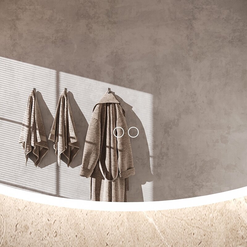 Frameless LED mirror 8010, with integrated demister 5
