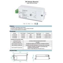 1 channel RF receiver