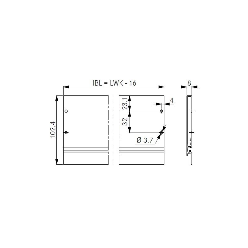 VIONARO V8 inset panel for drawer H89 3