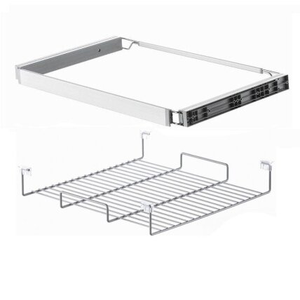 Low basket with full extension ball bearing runners with softstop Low basket with full extension ball bearing runners with softstop